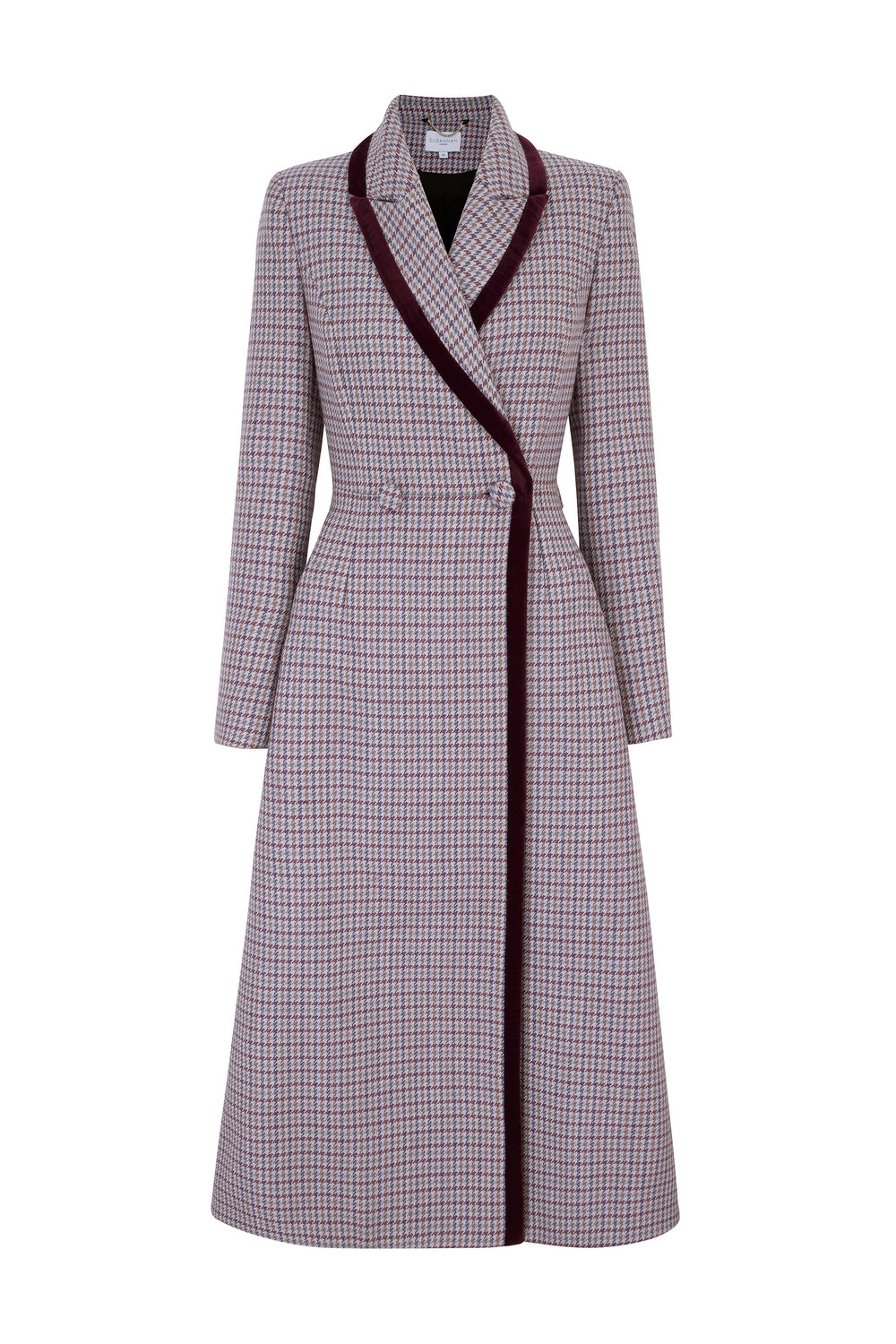 Load image into Gallery viewer, Carlisle Checked Houndstooth Tweed Coat