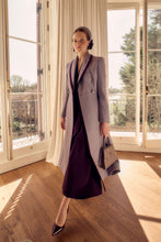 Load image into Gallery viewer, Fontaine Silk Crepe Dress Aubergine