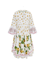 Load image into Gallery viewer, Carmel Cotton Kaftan Dress Lemons and Jasmine