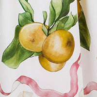 Montecito Cotton Shirt Dress Lemons and Jasmine