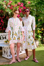 Load image into Gallery viewer, Montecito Cotton Shirt Dress Lemons and Jasmine