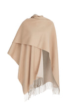 Load image into Gallery viewer, Cashmere and Virgin Wool fringed Poncho