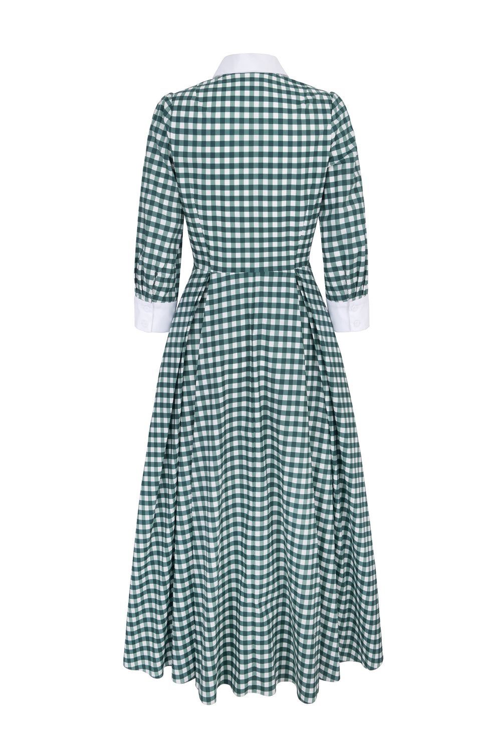 Load image into Gallery viewer, Centre Court Shirt Dress Gingham Cotton