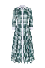 Load image into Gallery viewer, Centre Court Shirt Dress Gingham Cotton