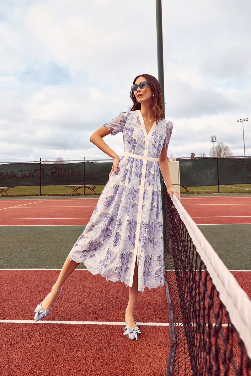 Load image into Gallery viewer, Chelsea Embroidered Shirt Dress