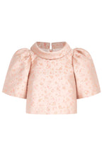 Load image into Gallery viewer, Clara Top Heirloom Brocade Rose And Gold