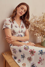 Load image into Gallery viewer, Classic Tea Dress Hydrangea Silk x Rachel Levy