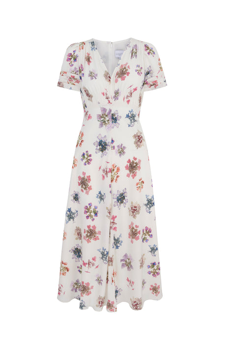 Classic Tea Dress Hydrangea Silk x Rachel Levy