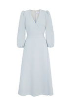 Load image into Gallery viewer, Clemmie Dress Wool Crepe Eucalyptus