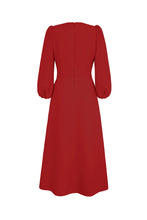 Load image into Gallery viewer, Clemmie Dress Wool Crepe Red