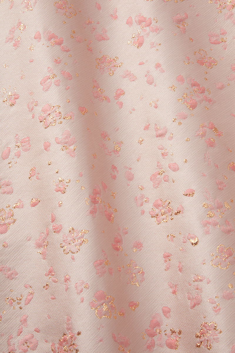 Load image into Gallery viewer, Constanza Dress and Cape Set Heirloom Brocade Rose and Gold