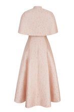 Load image into Gallery viewer, Constanza Dress and Cape Set Heirloom Brocade Rose and Gold