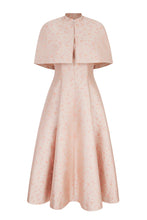 Load image into Gallery viewer, Constanza Dress and Cape Set Heirloom Brocade Rose and Gold