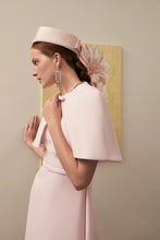 Load image into Gallery viewer, Cordelia Dress and Cape Set  Frosted Pink Cloqué
