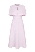 Load image into Gallery viewer, Cordelia Dress and Cape Set  Frosted Pink Cloqué