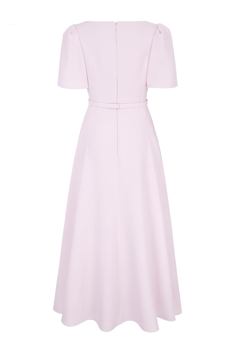 Load image into Gallery viewer, Cordelia Dress Frosted Pink Cloqué