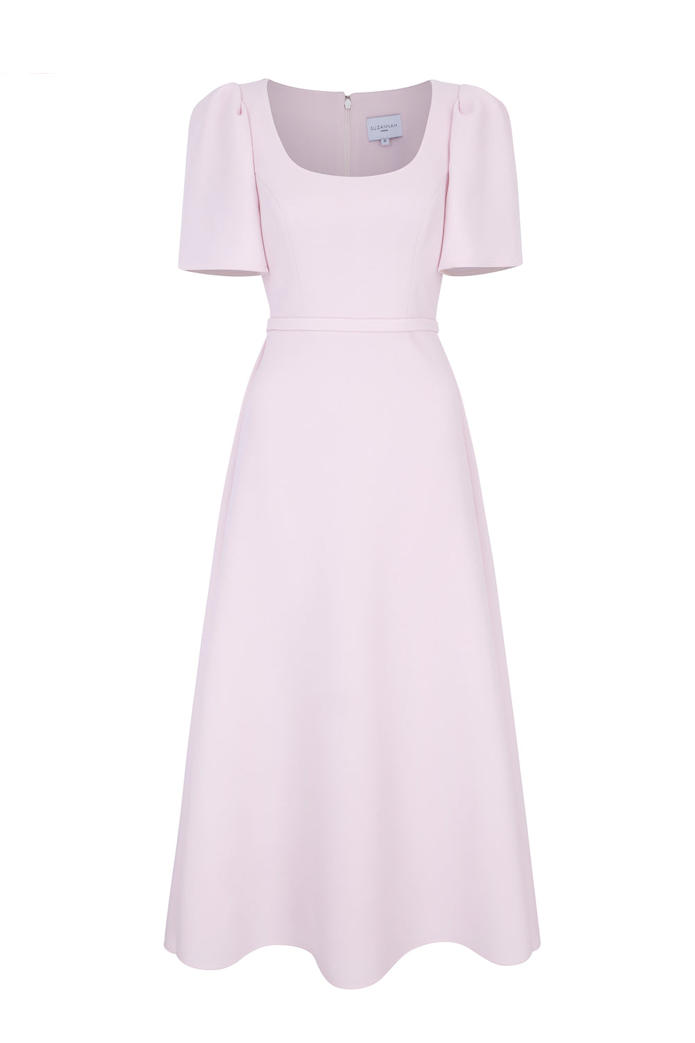 Load image into Gallery viewer, Cordelia Dress and Cape Set  Frosted Pink Cloqué