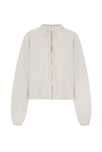 Load image into Gallery viewer, Fine Lambswool and Cashmere Cardigan Oatmeal