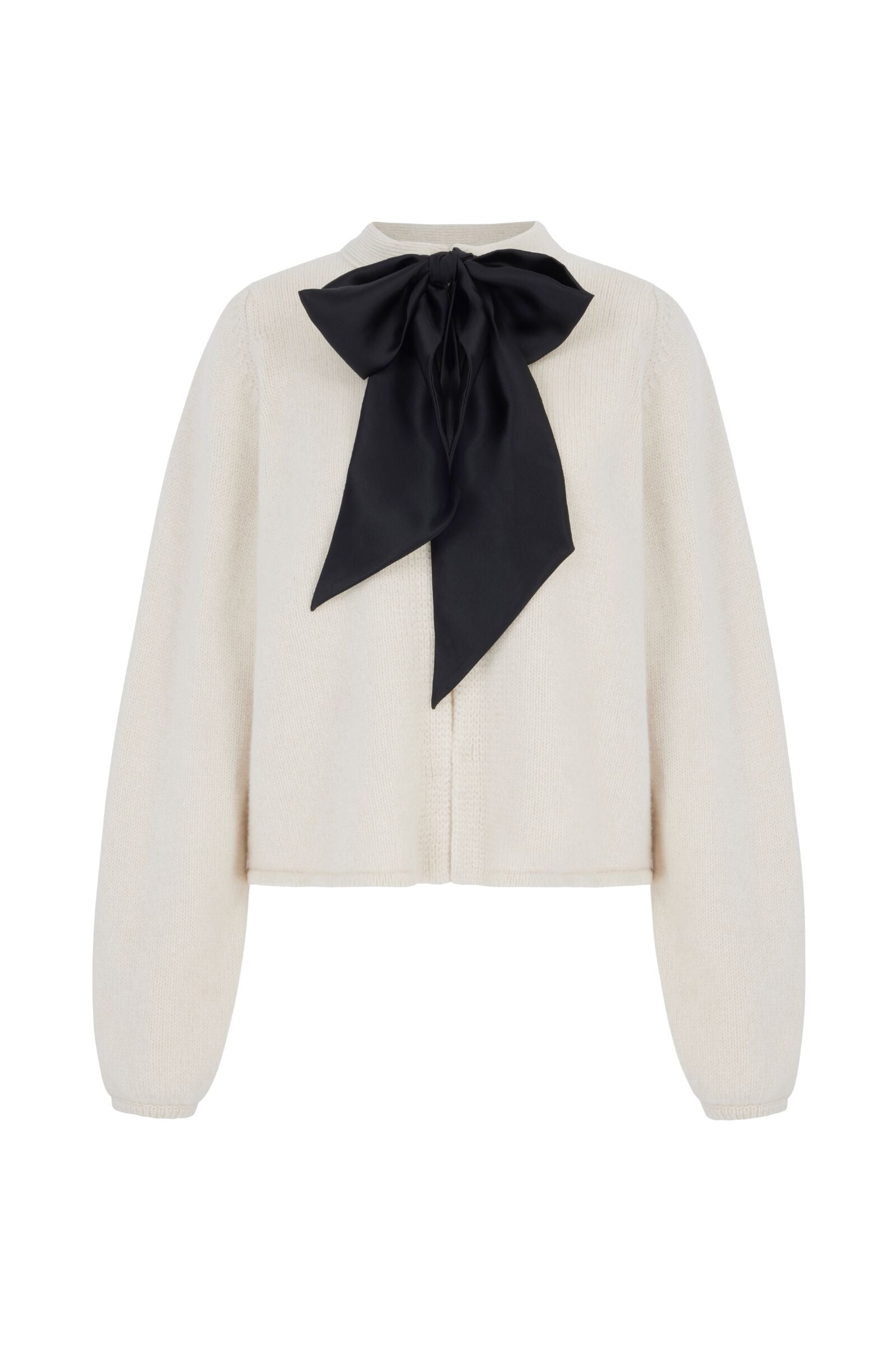 Fine Lambswool and Cashmere Cardigan Oatmeal | Suzannah London