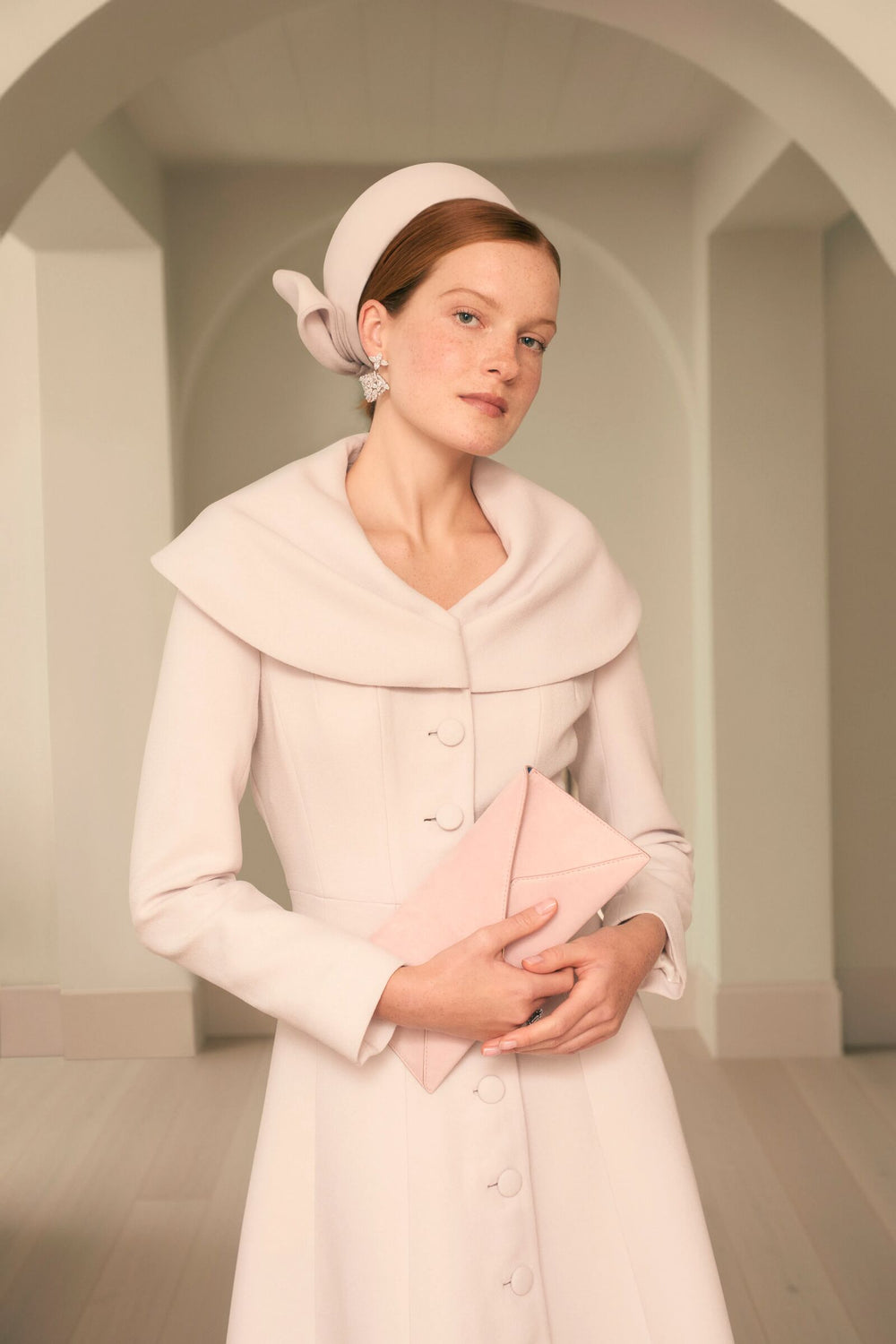 Load image into Gallery viewer, Cumbria Formal Coat Dress Fragile Pink