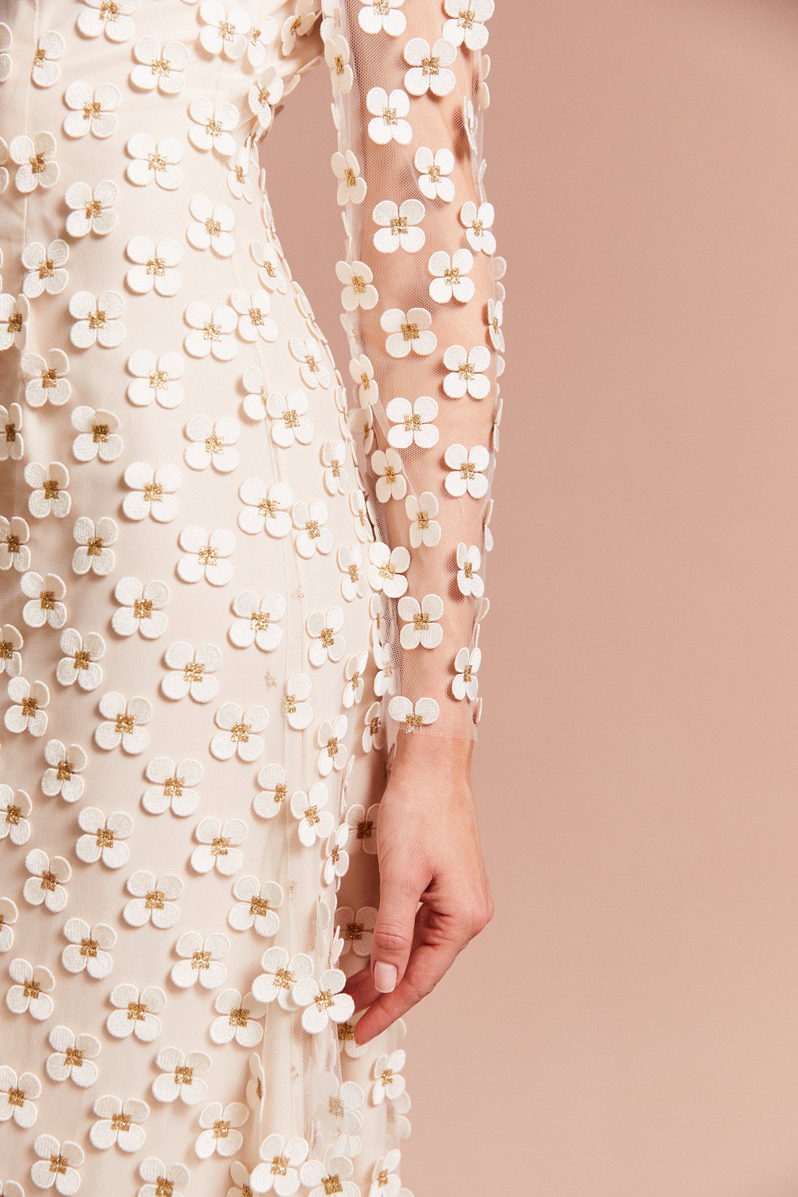 Daisy Gown | Floral Appliqué Lace | Suzannah London