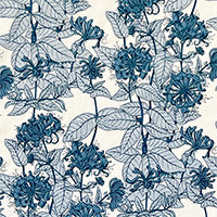 Load image into Gallery viewer, Dark Teal Floral Crepe De Chine