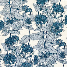 Load image into Gallery viewer, Dark Teal Floral Crepe De Chine