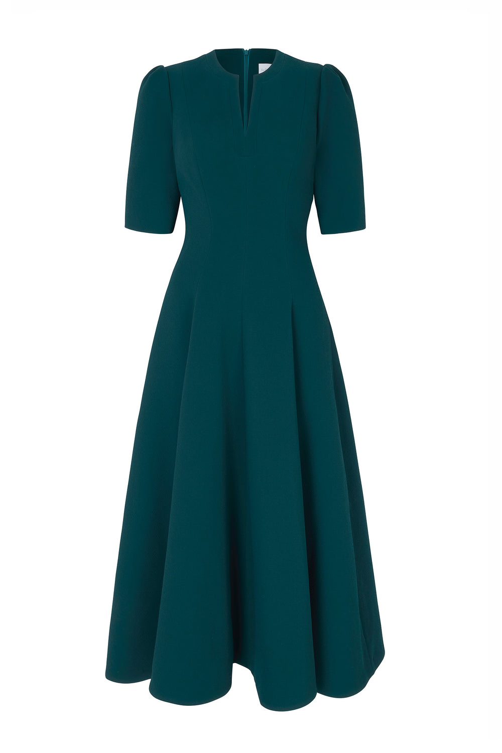 Load image into Gallery viewer, Darlena Dress Forest Green Cloqué