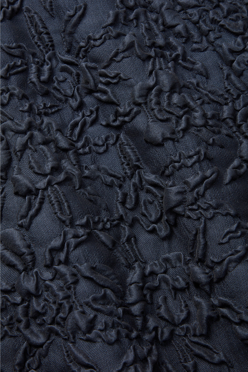 Load image into Gallery viewer, Darlena Dress Navy Stretch Rose Cloqué
