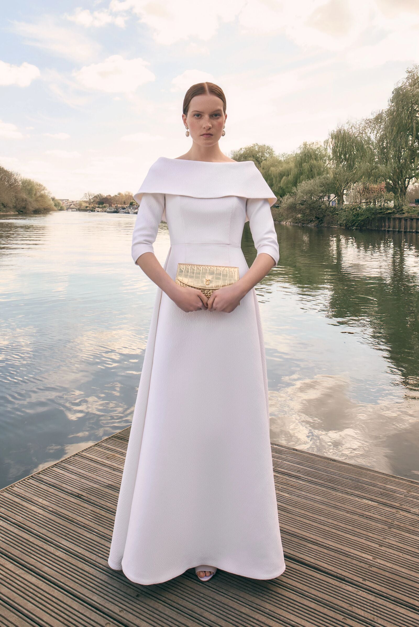 Debutante Floor Length Gown White