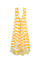Load image into Gallery viewer, Decades Dress Yellow Chevron