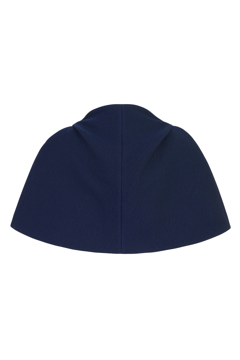 Load image into Gallery viewer, Delphine Cape Navy Cloqué