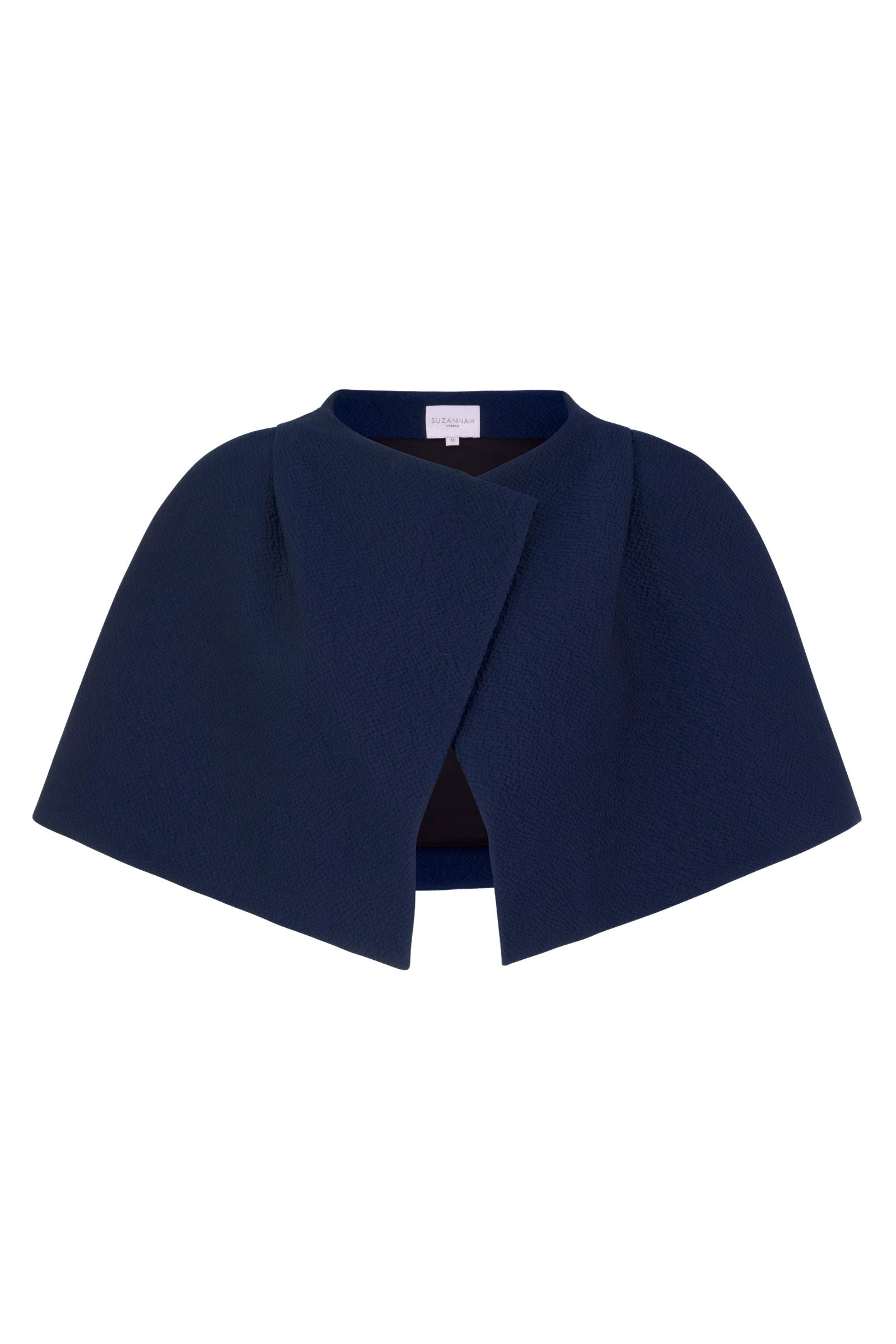 Delphine Cape Navy Cloqué