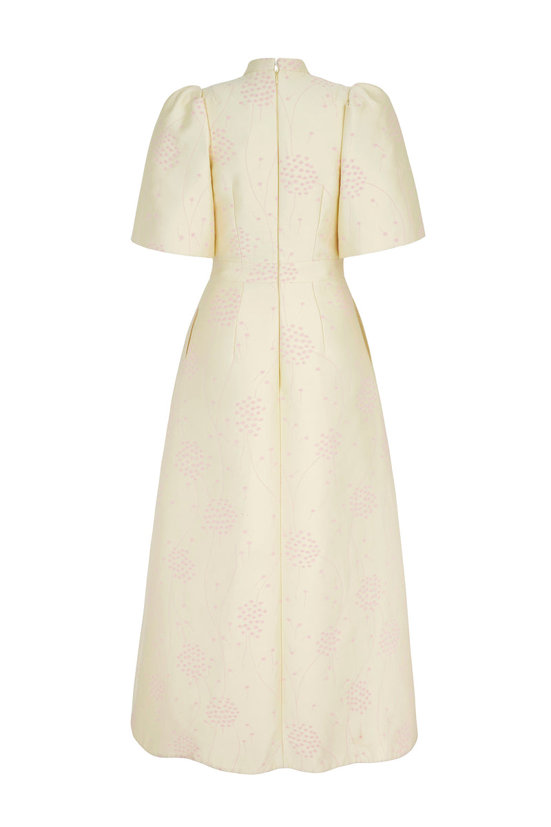 Load image into Gallery viewer, Delphine Dress Dandelion Jacquard