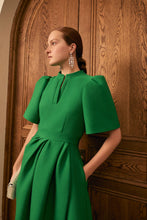 Load image into Gallery viewer, Delphine Dress Jelly Bean Green Cloqué