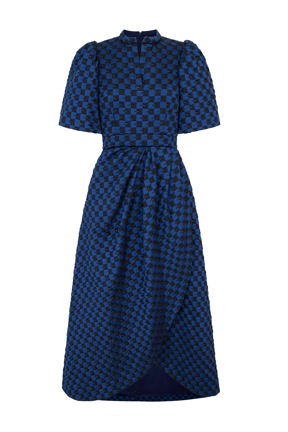 Load image into Gallery viewer, Delphine Dress Geometric Jacquard