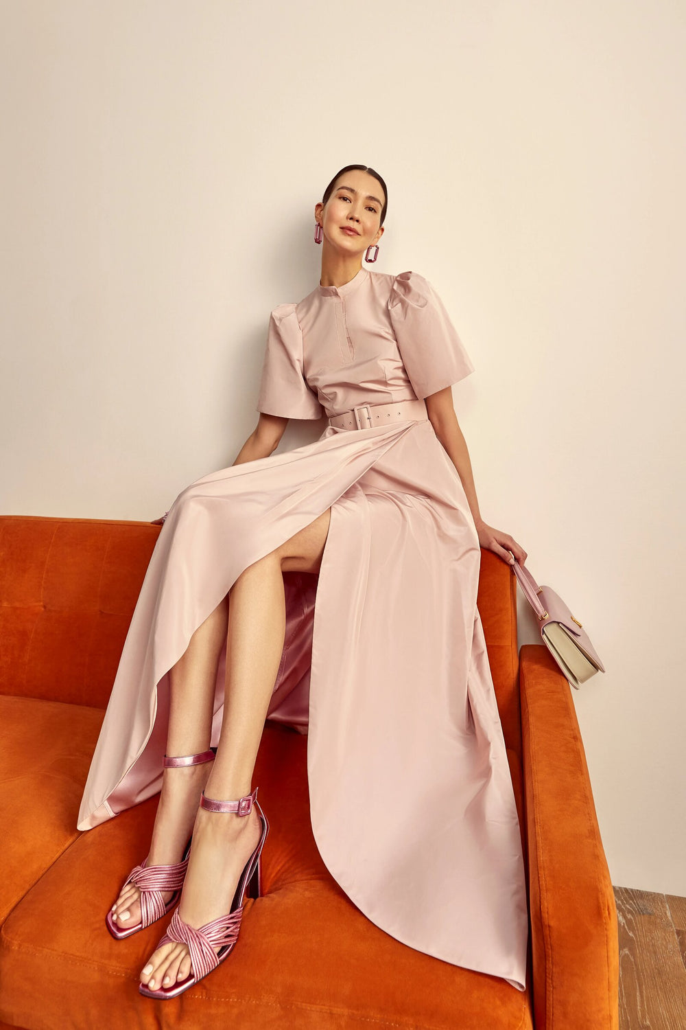 Load image into Gallery viewer, Delphine Gown Blush Pink