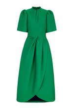 Load image into Gallery viewer, Delphine Dress Jelly Bean Green Cloqué
