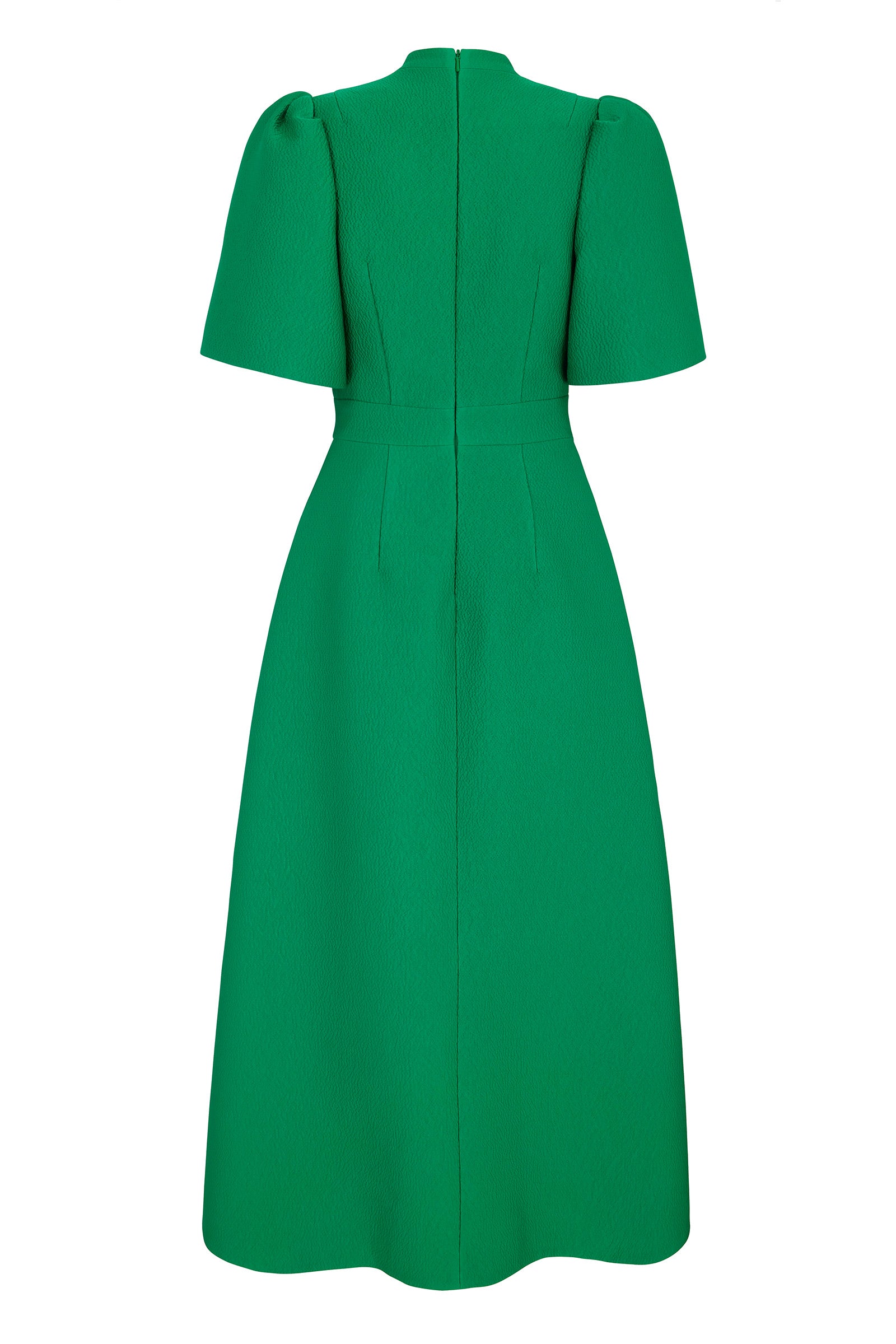 Delphine Dress Jelly Bean Green Cloqu| Suzannah London Delphine Dress Jelly Bean Green Cloqu| Suzannah London