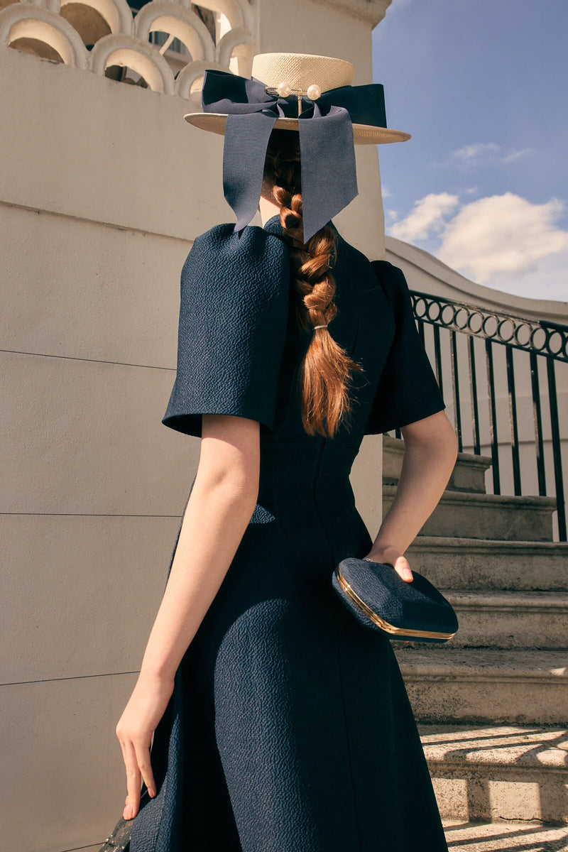 Load image into Gallery viewer, Nohara Clutch Bag Navy  x Tyler Ellis