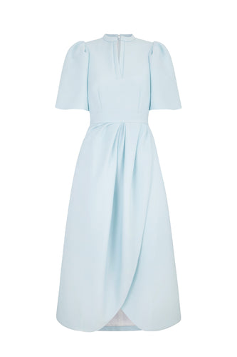 Delphine Dress Ice Blue Cloqué