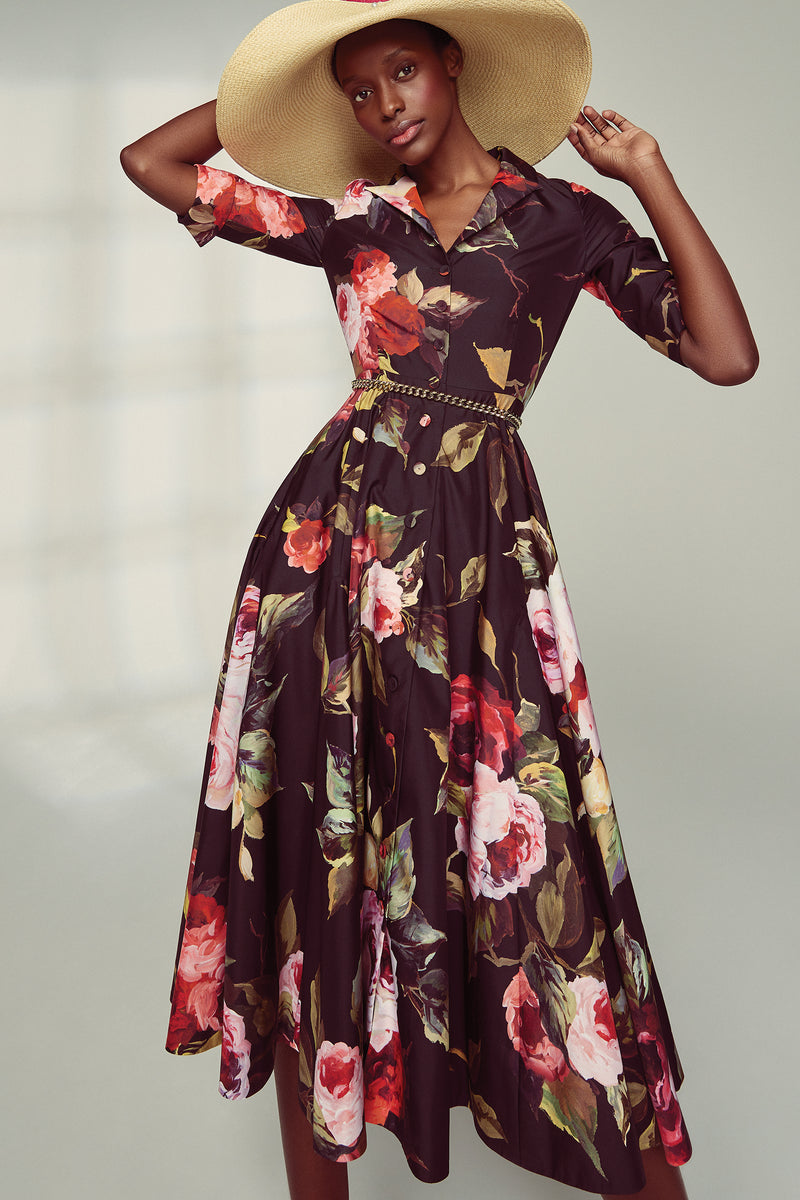 Load image into Gallery viewer, Edith Rose Cotton Shirt Dress ARCHIVE SALE