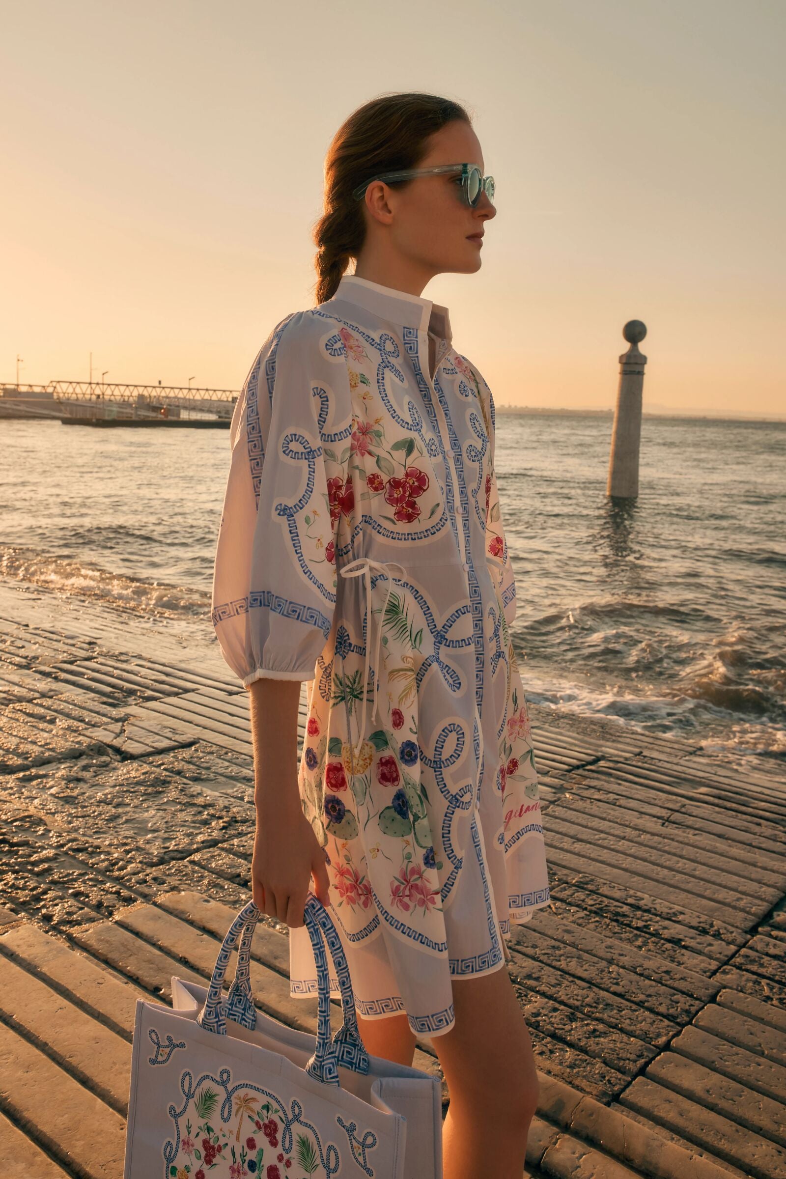 Eleni Cotton Set Greek Geraniums x Milly Jean