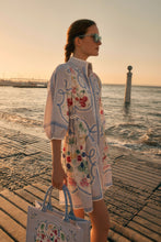 Load image into Gallery viewer, Eleni Kaftan Dress Geraniums x Milly Jean