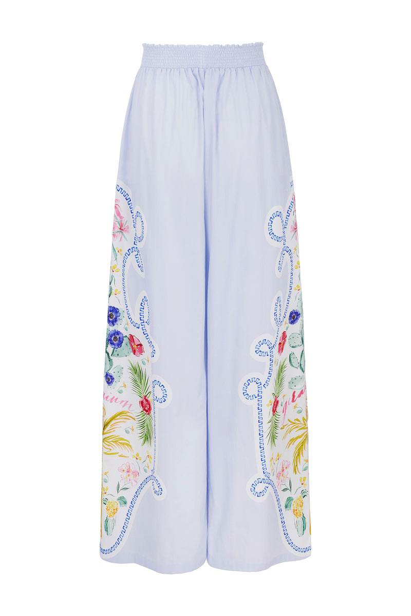 Load image into Gallery viewer, Eleni Cotton Trousers Greek Geraniums x Milly Jean