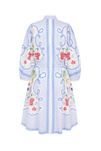 Load image into Gallery viewer, Eleni Kaftan Dress Geraniums x Milly Jean