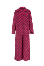 Load image into Gallery viewer, Esme Soft Silk Suit Magenta Polka Dots