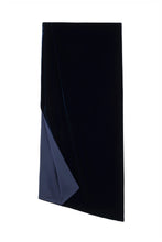 Load image into Gallery viewer, Velvet and Silk Wrap Navy