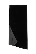 Load image into Gallery viewer, Velvet and Silk Wrap Black