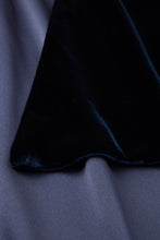 Load image into Gallery viewer, Velvet and Silk Wrap Navy